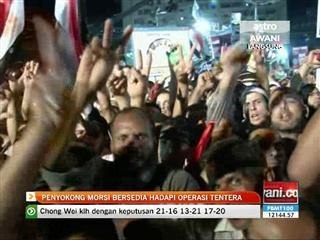 Penyokong Morsi bersedia hadapi serangan tentera