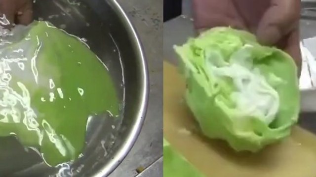 Ce mec à une façon bien à lui de faire une salade. Découvrez comme il s'y prend !