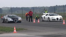 Duel très accroché entre une Bugatti Veyron modifiée et une Bugatti Veyron Grand Sport