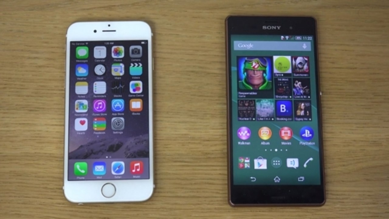 iPhone 6 vs Xperia Z3 : comparatif smartphone Apple et du smartphone Sony
