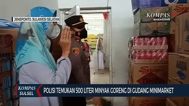 Polisi Temukan 500 Liter Minyak Goreng Di Gudang Minimarket
