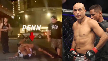BJ Penn, légende de l'UFC, se bat violemment avec un videur à la sortie d'un strip-club (vidéo)