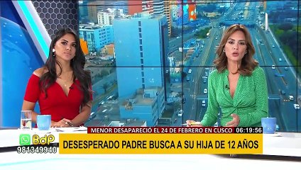Desesperado padre busca a su hija de 12 años desaparecida en el Cusco