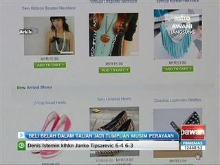 Beli belah dalam talian jadi tumpuan musim perayaan