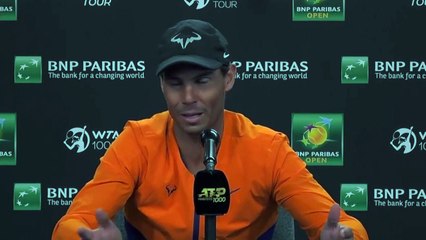 ATP - Indian Wells 2022 - Rafael Nadal : "If you don't mind, we'll talk about it for the last time because I want to play tennis"