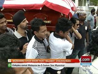 Mendiang Chua Boon Huat selamat disemadikan