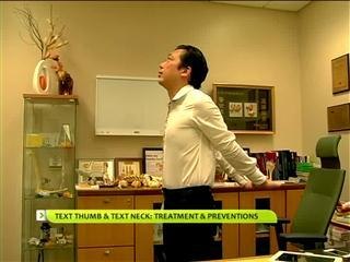 Text thumb & text neck: Treatment and Preventions
