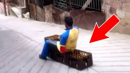 Cet homme a trouvé la meilleure idée pour livrer ses bouteilles de bière