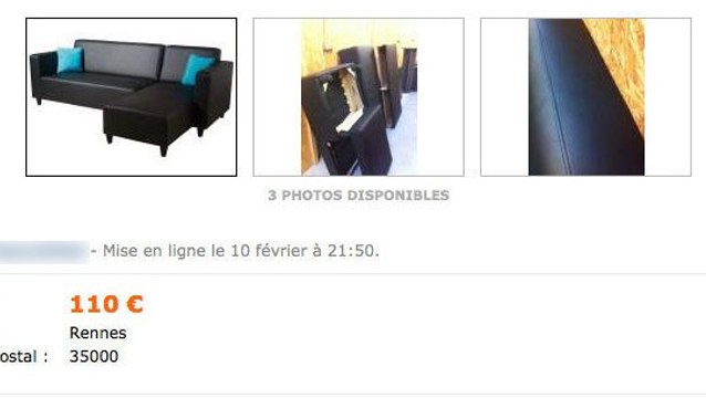 Le Bon Coin : un canapé d'angle baptisé Charlie vendu avec une annonce hilarante