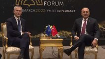 Bakan Çavuşoğlu, NATO Genel Sekreteri Stoltenberg ile bir araya geldi
