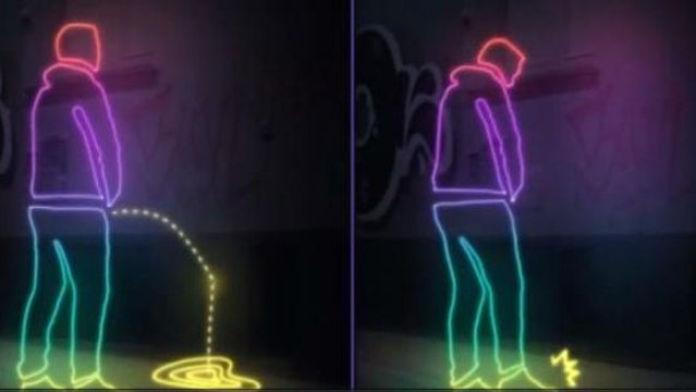 Une astuce pour empêcher les fêtards d'uriner dans la rue