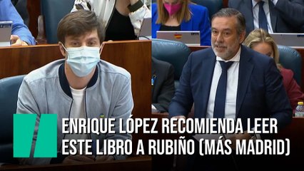 Enrique López recomienda leer a Rubiño (Más Madrid) ‘Política para adultos’