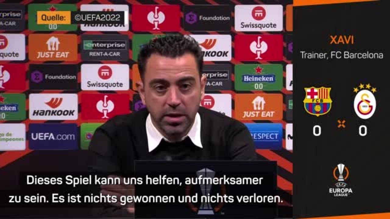 Xavi trotz Remis: 'Spiel kann uns helfen'