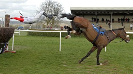 Un jockey sort indemne après une chute impressionnante