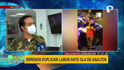 Implementan estrategia rápida en SJL: serenos duplican labor ante ola de asaltos