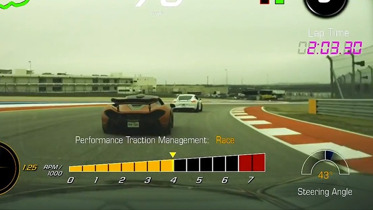 Vivez une poursuite de la McLaren P1 en Chevrolet Corvette Z06 2015