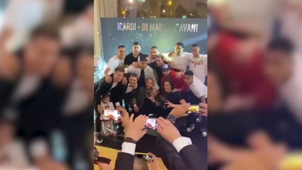 PSG : les images de la folle soirée d'anniversaire de Cavani, Di Maria et Icardi !