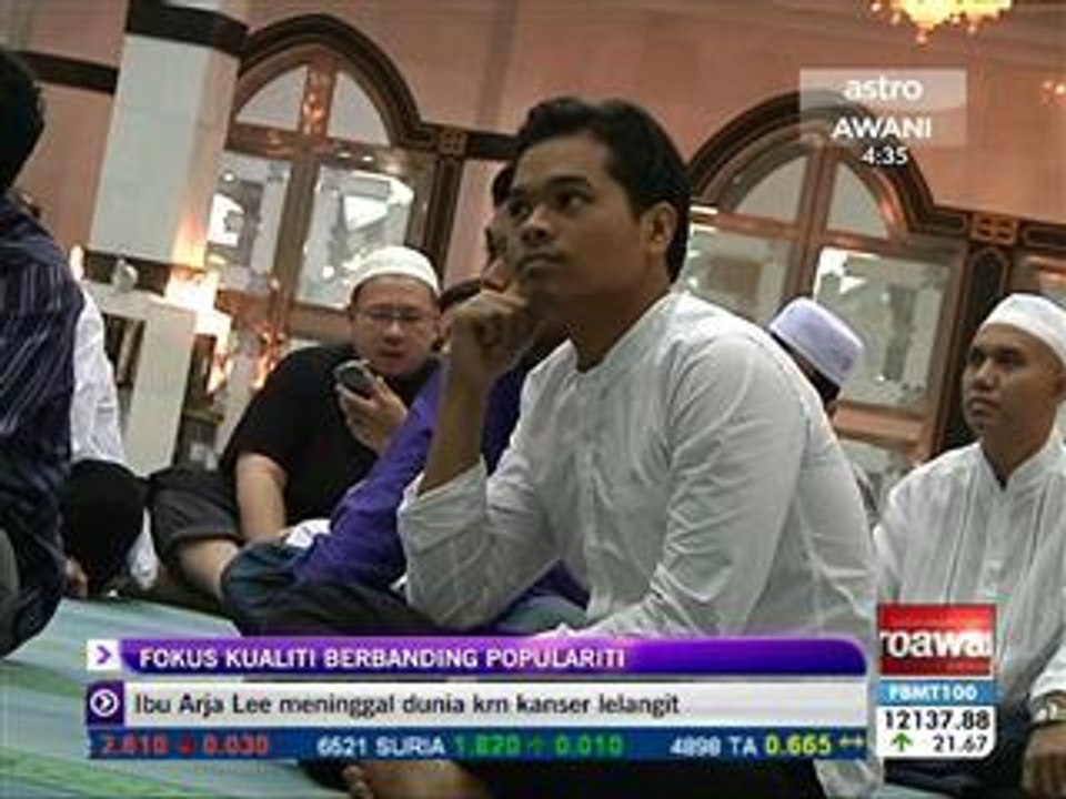 Aizat fokus kualiti berbanding populariti