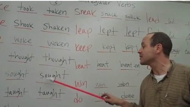 Cet homme a une méthode géniale pour apprendre les verbes irréguliers en anglais