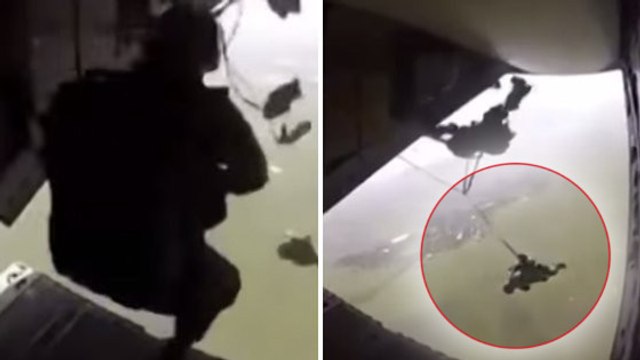 Son saut en parachute ne s'est pas tout à fait passé comme prévu