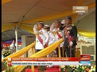 Agong berangkat ke sambutan Hari Pahlawan