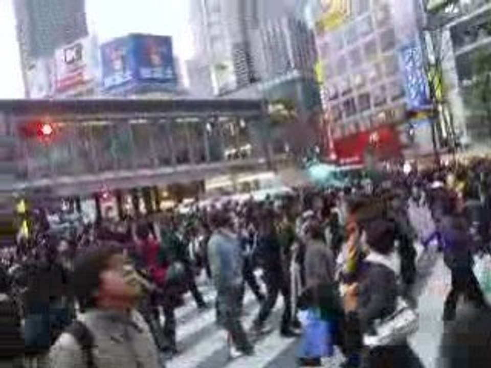 les pietons a tokyo