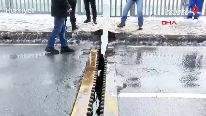 Unkapanı Köprüsü, bağlantı noktasındaki ayrılma nedeniyle ulaşıma kapatıldı