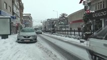 Nevşehir'de kar yağışı ulaşımda aksamalara neden oluyor
