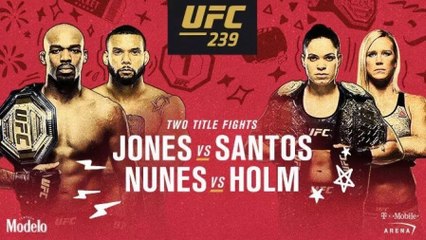 UFC 239 Jon Jones vs Thiago Santos, Amanda Nunes vs Holly Holm : résultats, horaires, dates et dernières informations