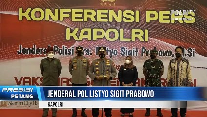 Jelang Ramadan, Kapolri Kejar Target Akselerasi Vaksinasi Booster di Sleman City Hall, Kab. Sleman, DIY