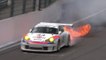 Une Porsche 996 GT3 RSR prend feu en pleine course