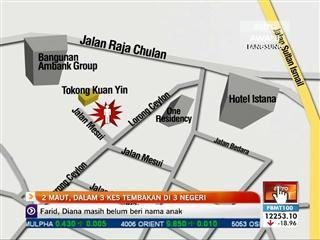 2 maut, 3 kes tembakan, 3 negeri