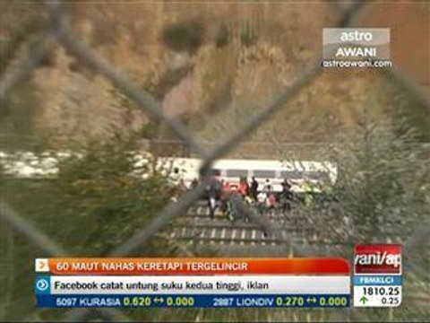60 maut nahas keretapi tergelincir di Sepanyol