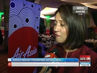 Airasia nasihat penumpang lapor diri awal