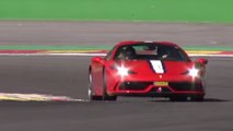 La Ferrari 458 Speciale Aperta fait sensation sur le circuit de Spa-Francorchamps