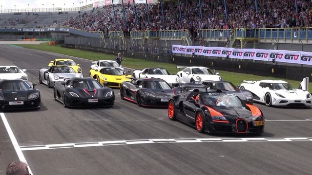 Des supercars enchaînent des accélérations impressionnantes