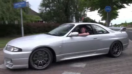 La puissance du moteur de cette Nissan Skyline GTR R33 va vous exploser les tympans