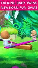 Talking Baby Twins Newborn Fun Game #Shorts