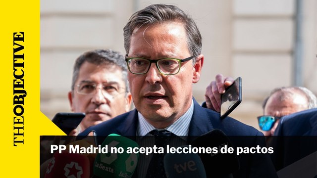 PP Madrid no acepta lecciones de pactos
