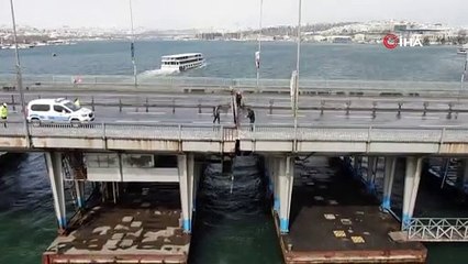 Unkapanı Köprüsü'nün bağlantı noktası ayrıldı!