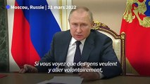 Poutine ordonne de faciliter l'envoi de combattants 