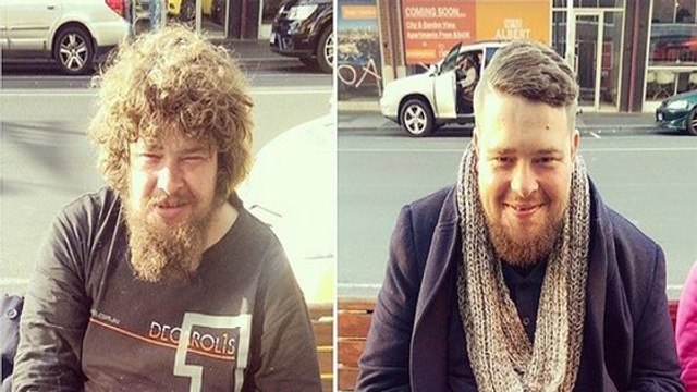Il descend dans la rue pour couper les cheveux des sans-abri