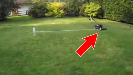 Voilà comment tondre sa pelouse sans se fatiguer