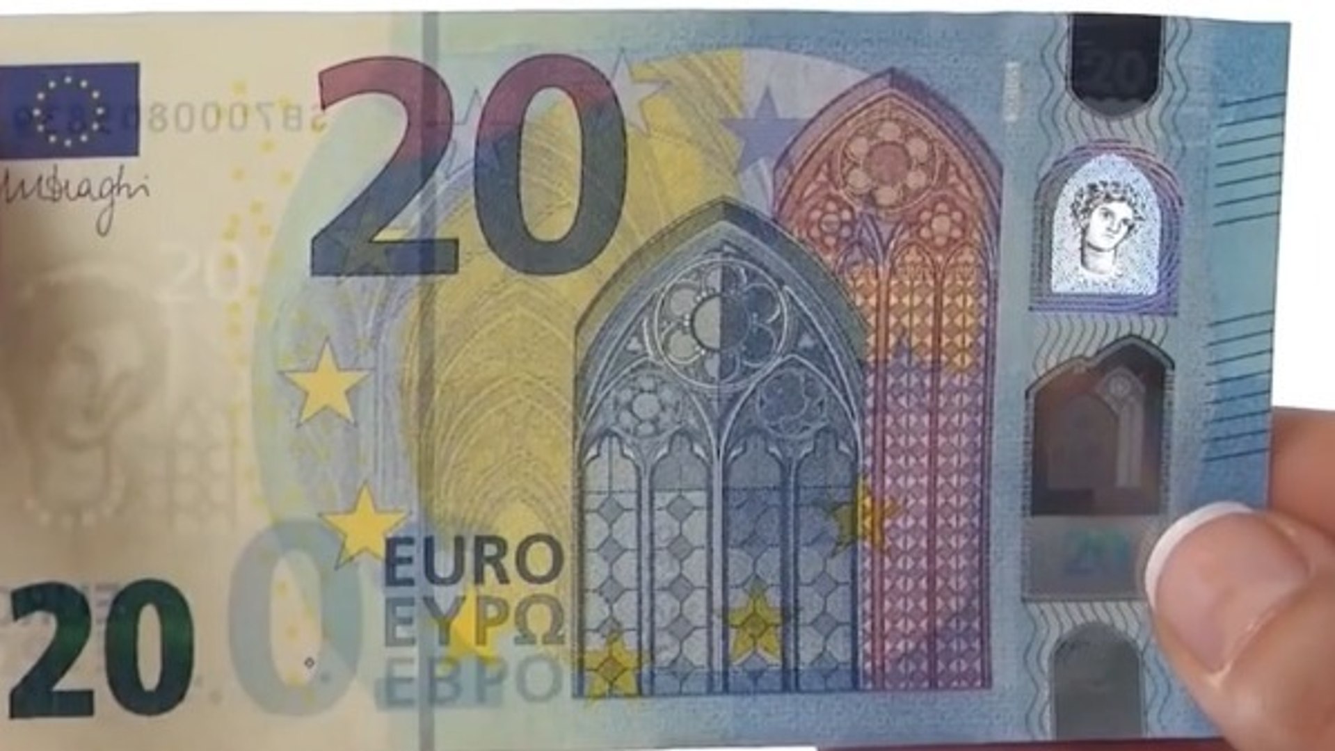 Comment reconnaître un vrai nouveau billet de 20 euros - Vidéo Dailymotion