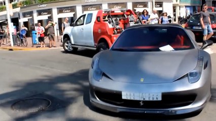 Une Ferrari 458 se fait embarquer par la fourrière