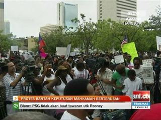 Protes bantah keputusan mahkamah berterusan