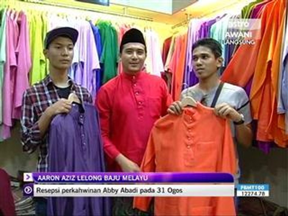 Aaron Aziz lelong baju melayu