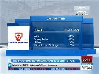 TNB unjur baki tahun kewangan 2013 lebih stabil