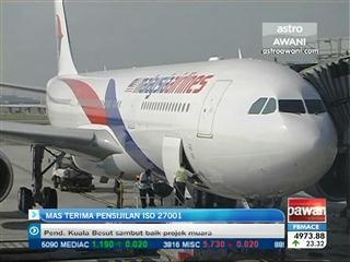 MAS terima pensijilan ISO 27001