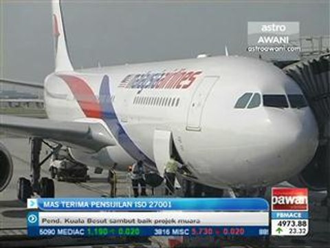 MAS terima pensijilan ISO 27001